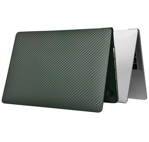 Пластиковый чехол Wiwu iKavlar для MacBook Air 13 2018-2021 (Dark Green) от компании Admi - фото 1