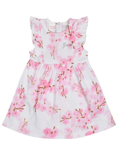 Платье-боди с принтом розовые цветы Guess