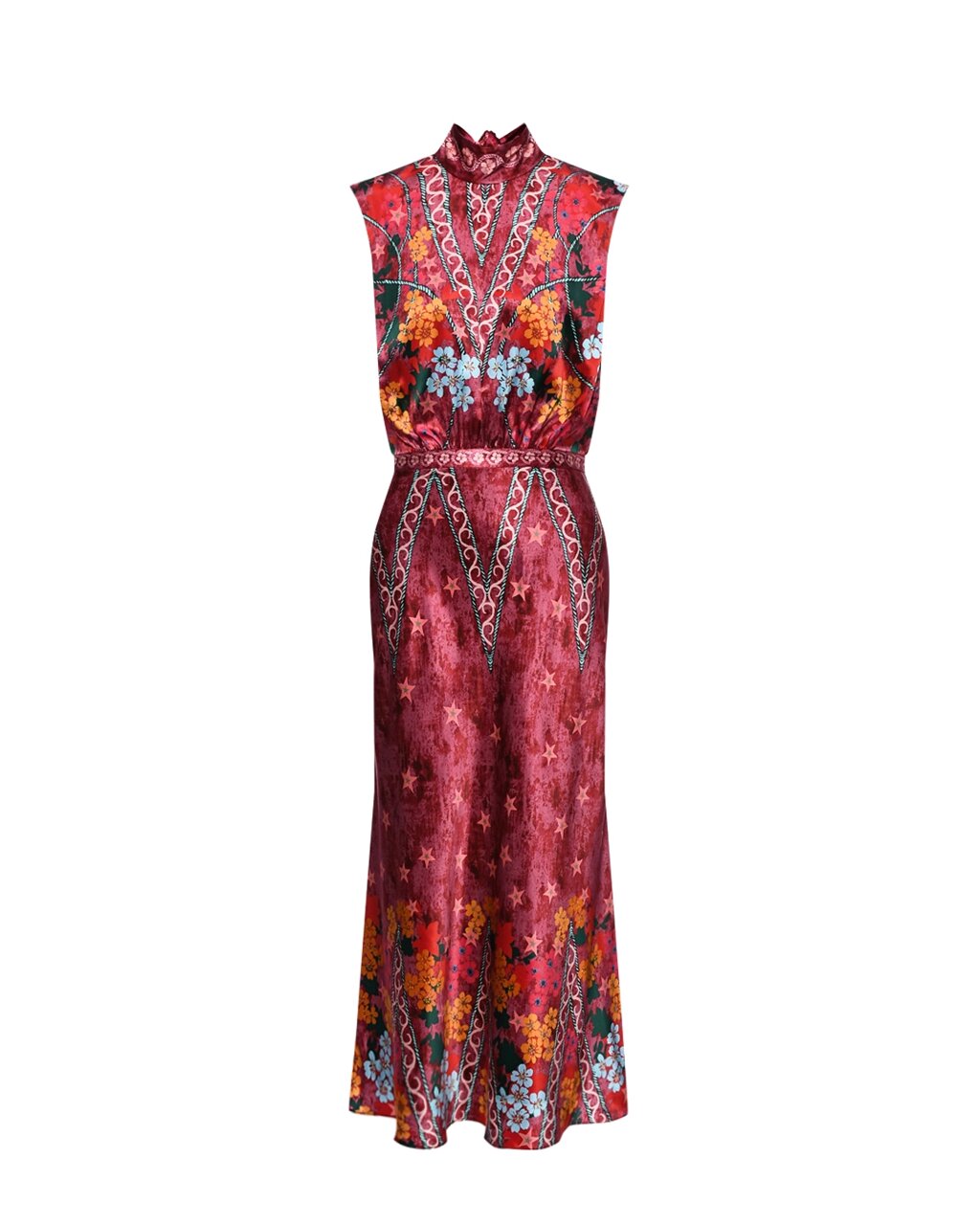 Платье FLEUR, отделка тесьмой и принт цветы Saloni от компании Admi - фото 1