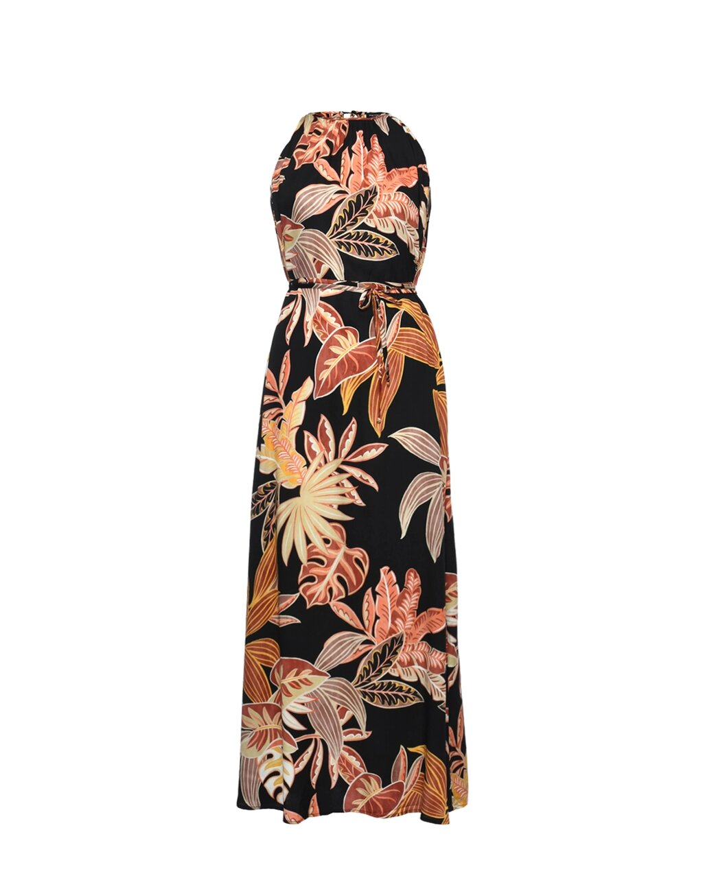 Платье макси FRANCESCA с тропическим принтом, черное Pietro Brunelli от компании Admi - фото 1