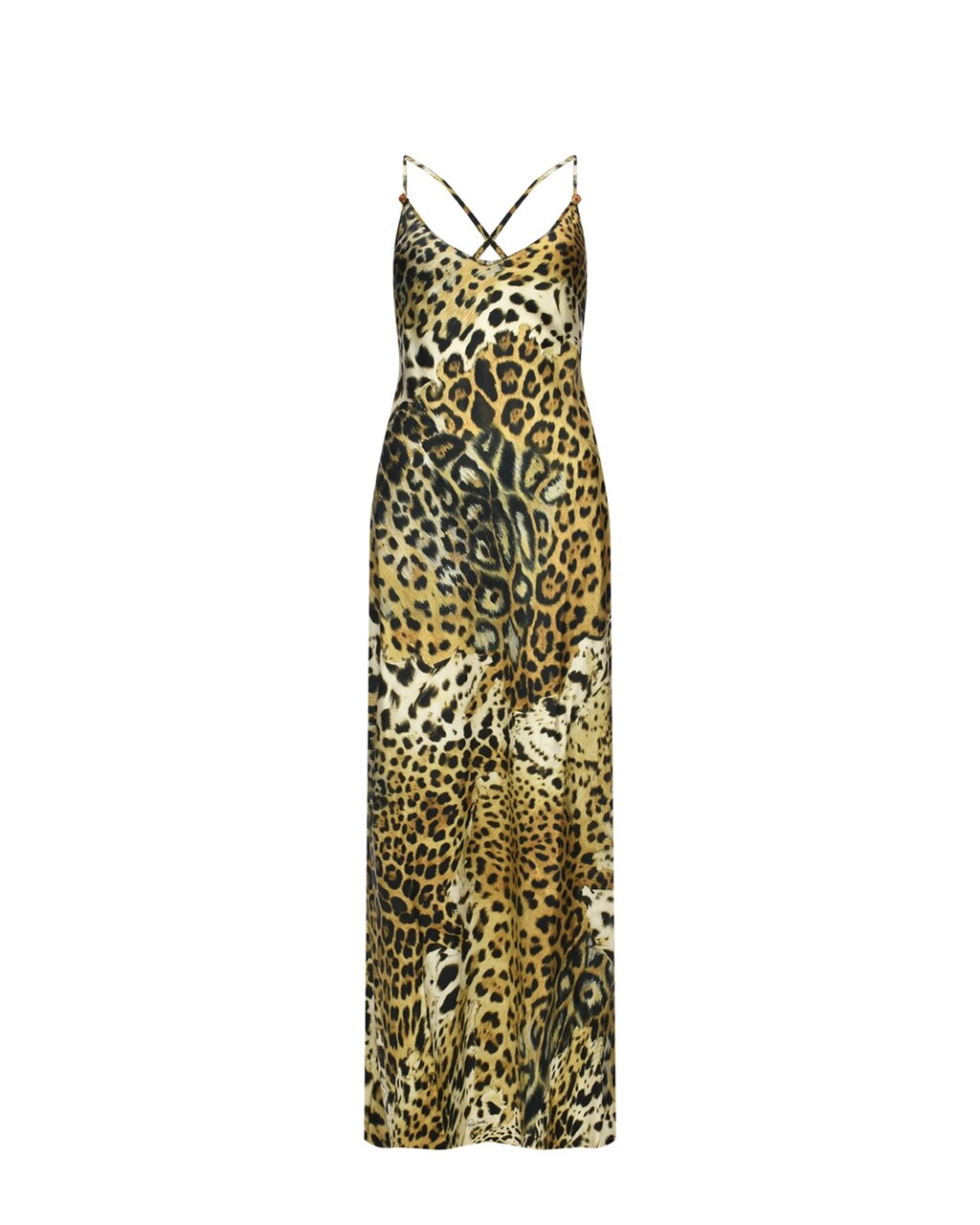 Платье макси на бретелях, леопардовый принт Roberto Cavalli от компании Admi - фото 1