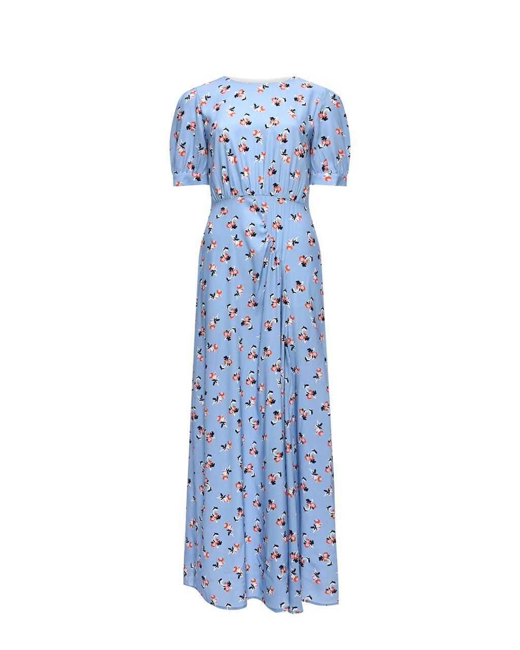 Платье с цветочным принтом, голубое Parosh от компании Admi - фото 1