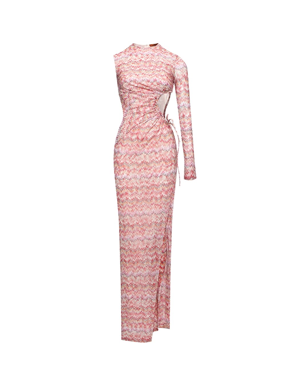 Платье с драпировкой на талии, розовое Missoni от компании Admi - фото 1