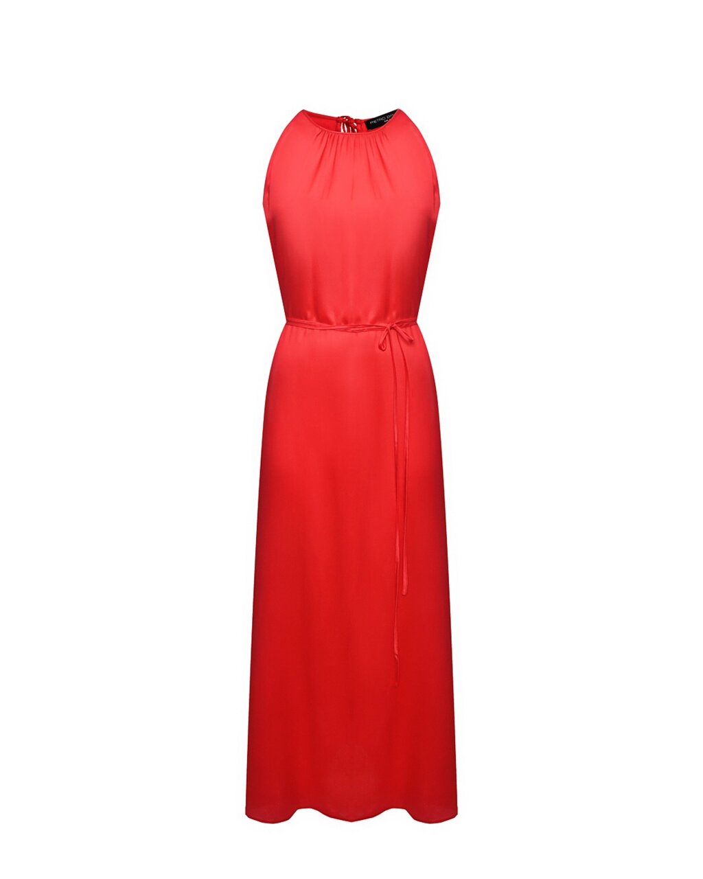 Платье сатиновое с поясом, красное Pietro Brunelli от компании Admi - фото 1