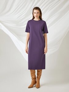 Платье трикотажное с коротким рукавом (44)