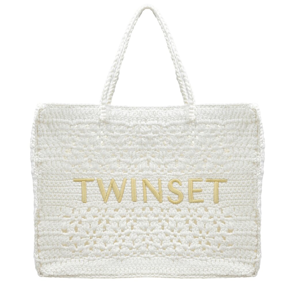 Плетеная сумка тоут, белая TWINSET от компании Admi - фото 1