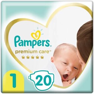 Подгузники Pampers (Памперс) Premium Care р. 1 (2-5 кг) 20 шт.
