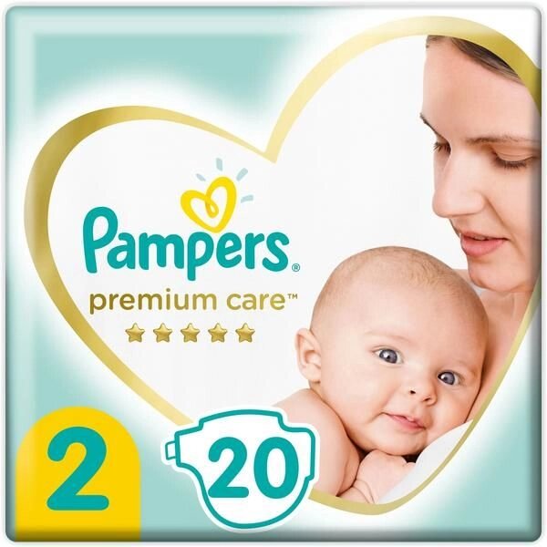 Подгузники Pampers (Памперс) Premium Care р. 2 (4-8 кг) 20 шт. от компании Admi - фото 1