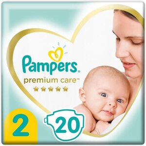 Подгузники Pampers (Памперс) Premium Care р. 2 (4-8 кг) 20 шт.