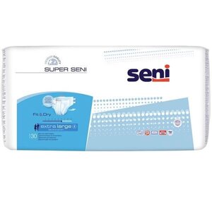 Подгузники Super Seni (Супер Сени) extra large р. 4 130-170 см. 2100 мл 30 шт.