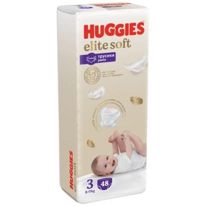 Подгузники-трусики детские одноразовые Elite Soft Huggies/Хаггис 6-11кг 48шт р. 3