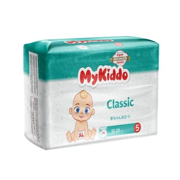Подгузники-трусики для детей Classic MyKiddo 12-20кг 34шт р. XL от компании Admi - фото 1