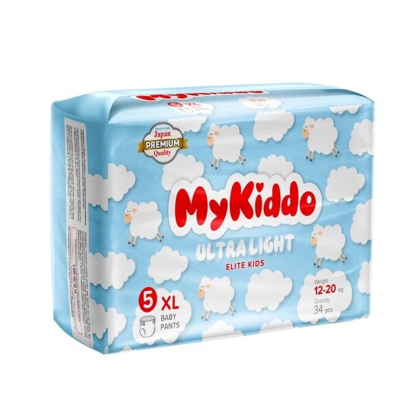 Подгузники-трусики для детей ультратонкие Elite Kids MyKiddo 12-20кг 34шт р. XL от компании Admi - фото 1