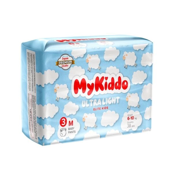 Подгузники-трусики для детей ультратонкие Elite Kids MyKiddo 6-10кг 38шт р. M от компании Admi - фото 1