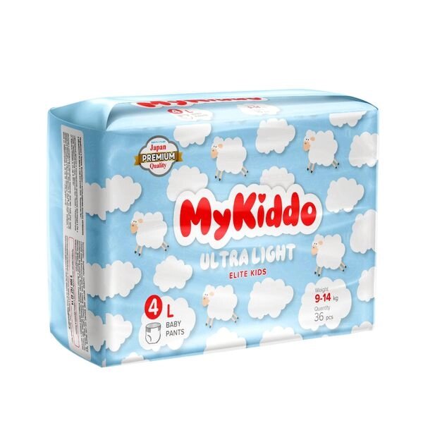 Подгузники-трусики для детей ультратонкие Elite Kids MyKiddo 9-14кг 36шт р. L от компании Admi - фото 1