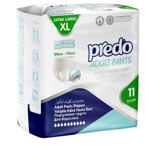 Подгузники-трусики для взрослых Adult Predo/Предо 11шт р. XL