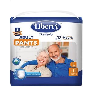 Подгузники-трусики для взрослых Premium Pants Liberty/Либерти 75-140см 10шт р. L