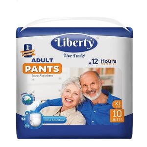 Подгузники-трусики для взрослых Premium Pants Liberty/Либерти 96-165см 10шт р. XL