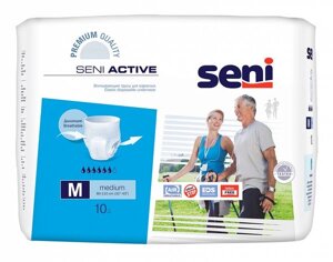 Подгузники-трусики Seni (Сени) Active medium р. 2 75-110 см. 1400 мл 10 шт.