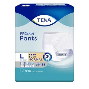 Подгузники-трусы Tena (Тена) Пантс Pants Normal р. L 10 шт.