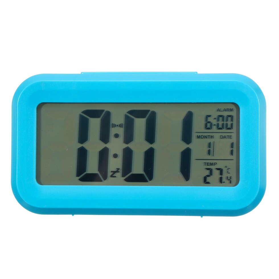 Подсветка LCD Цифровой будильник Часы Большой 4,5 / 3,2 дюйма Дисплей Ночник с календарем Термометр Электронный будильни от компании Admi - фото 1