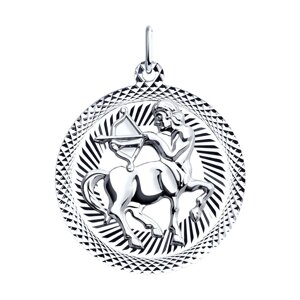 Подвеска знак зодиака SOKOLOV из серебра с алмазной гранью