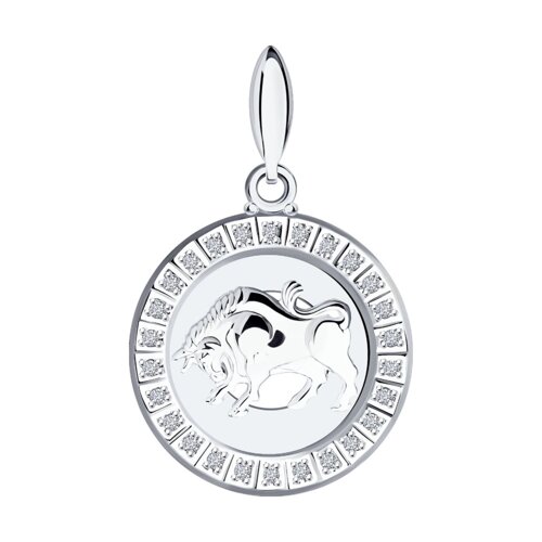 Подвеска знак зодиака SOKOLOV из серебра с фианитами