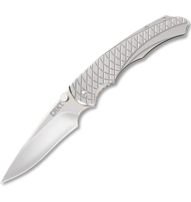 Полуавтоматический складной нож Cobia, CRKT 7040, сталь 1. 4116 (X50CrMoV 15), рукоять нержавеющая сталь от компании Admi - фото 1