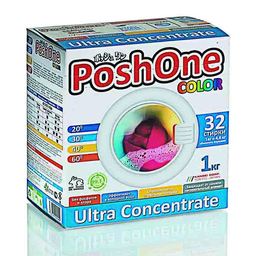 POSHONE Ультраконцентрированный стиральный порошок для цветного белья /COLOR Корея 1000 от компании Admi - фото 1