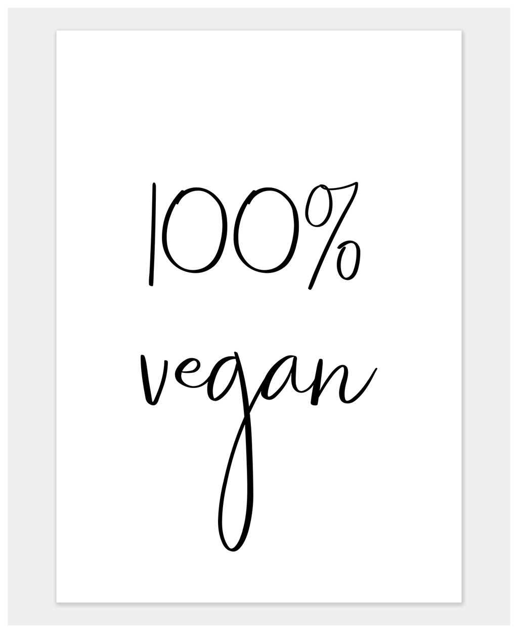 Постер «100% vegan» от компании Admi - фото 1