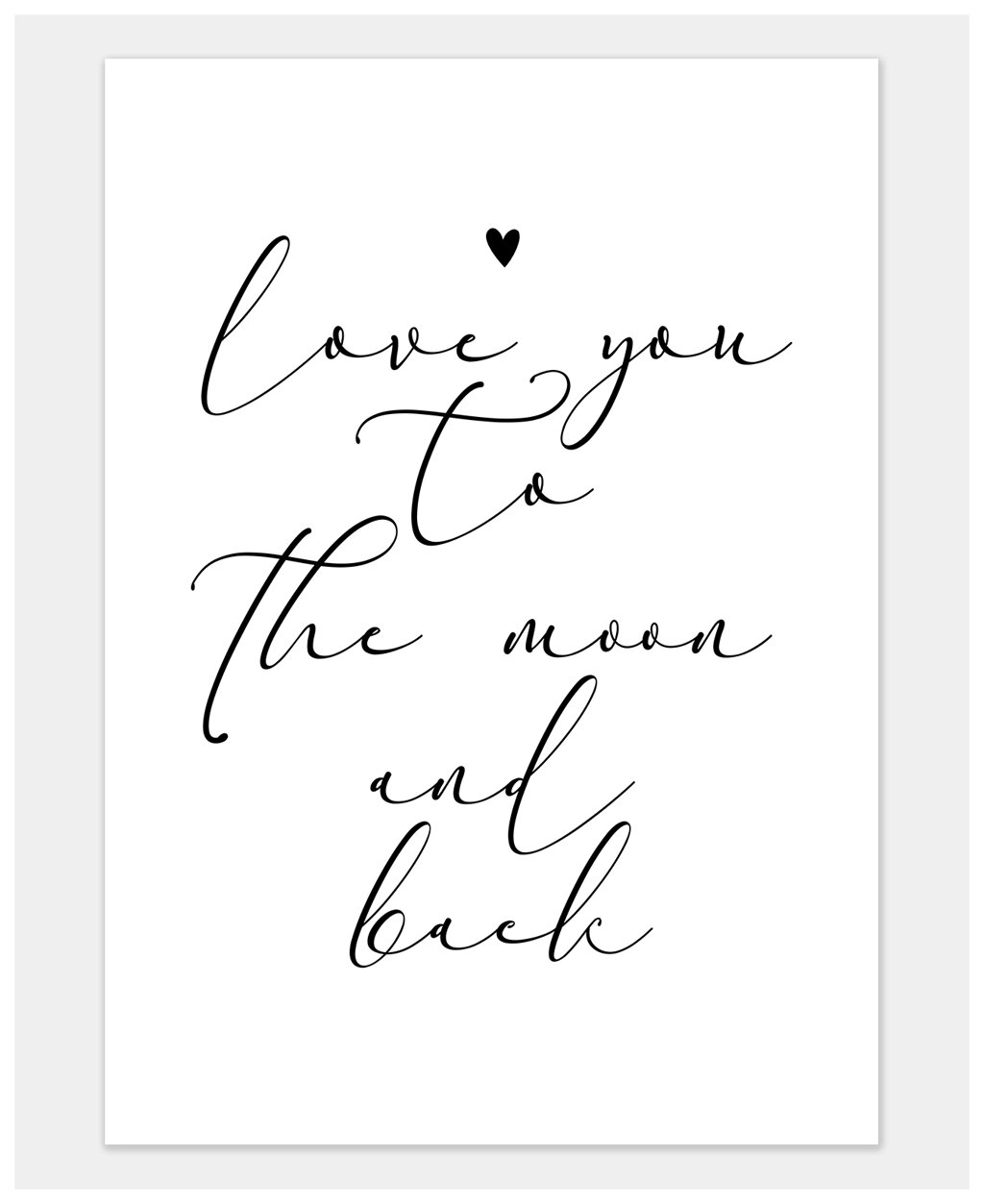 Постер «Love you to the Moon & back» от компании Admi - фото 1