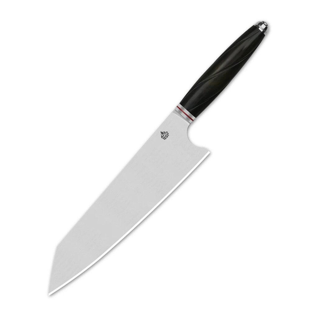 Поварской кухонный нож кирицуке QSP Mulan Series, сталь Sandvik 14C28N, рукоять эбеновое дерево от компании Admi - фото 1