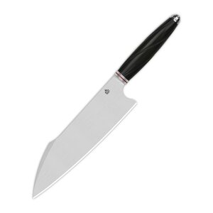 Поварской кухонный шеф нож QSP Mulan Series Harpoon, сталь 14C28N, рукоять эбеновое дерево