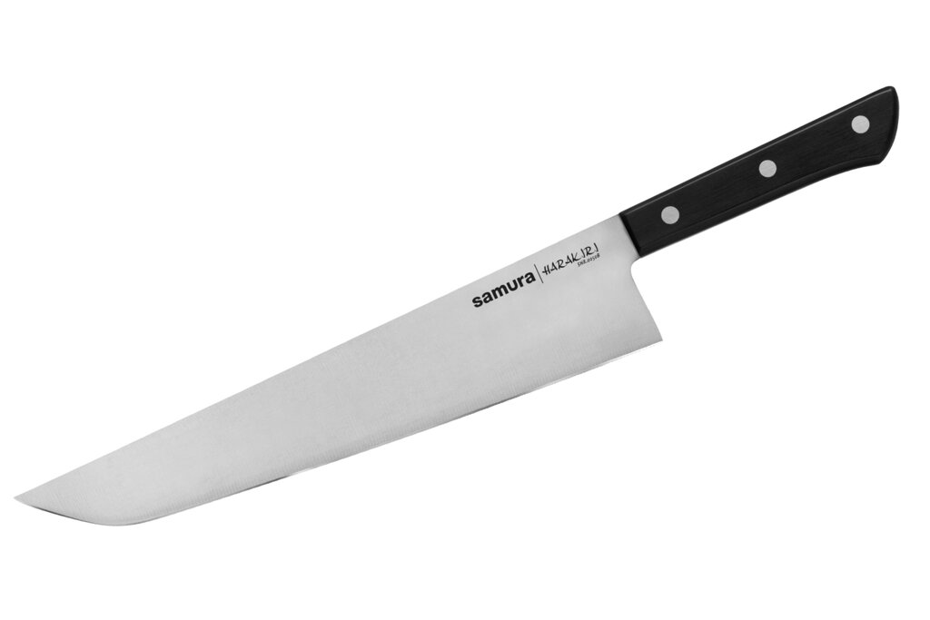 Поварской кухонный шеф-нож Samura Harakiri 26 см, сталь AUS-8, рукоять пластик от компании Admi - фото 1