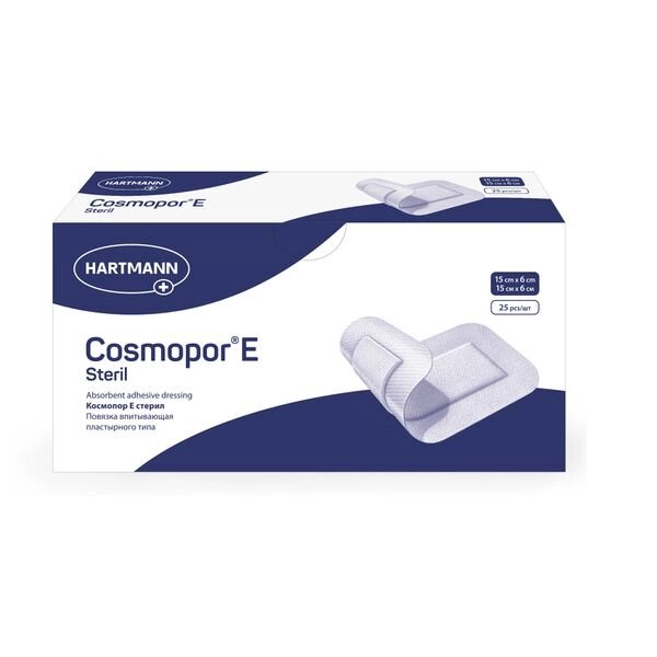 Повязка стерильная пластырного типа Cosmopor E/Космопор Е 15х6см 25шт от компании Admi - фото 1