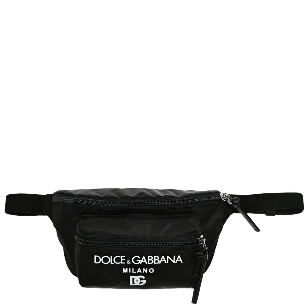 Поясная сумка с белым лого на кармане Dolce&Gabbana от компании Admi - фото 1