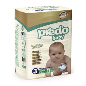 PREDO Подгузники для детей Baby midi № 3 11.0