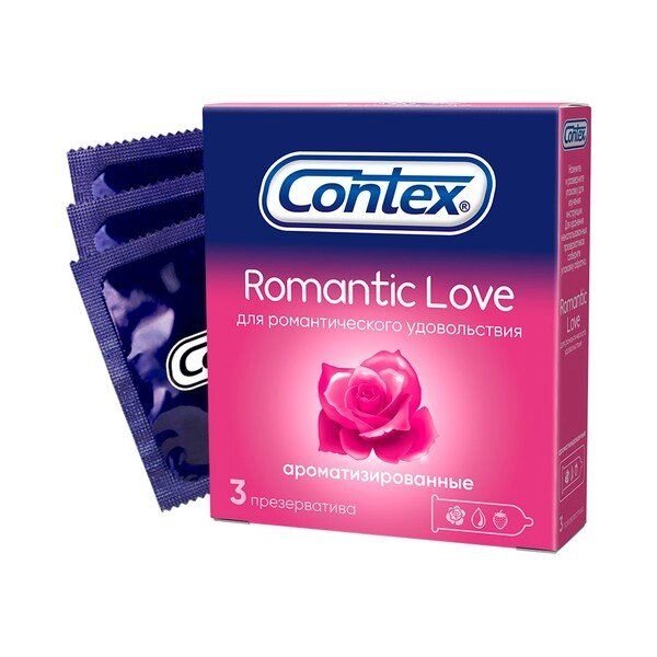 Презервативы ароматизированные Romantic Love Contex/Контекс 3шт от компании Admi - фото 1