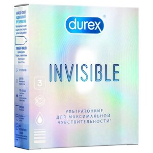 Презервативы Invisible Durex/Дюрекс 3шт