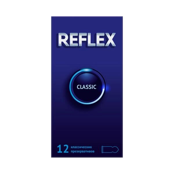 Презервативы из натурального латекса в смазке Classic Reflex/Рефлекс 12шт от компании Admi - фото 1