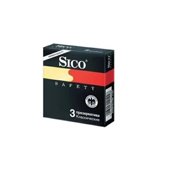 Презервативы классические Safety Sico/Сико 3шт от компании Admi - фото 1