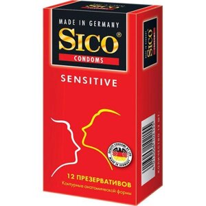 Презервативы контурные анатомической формы Sensitive Sico/Сико 12шт