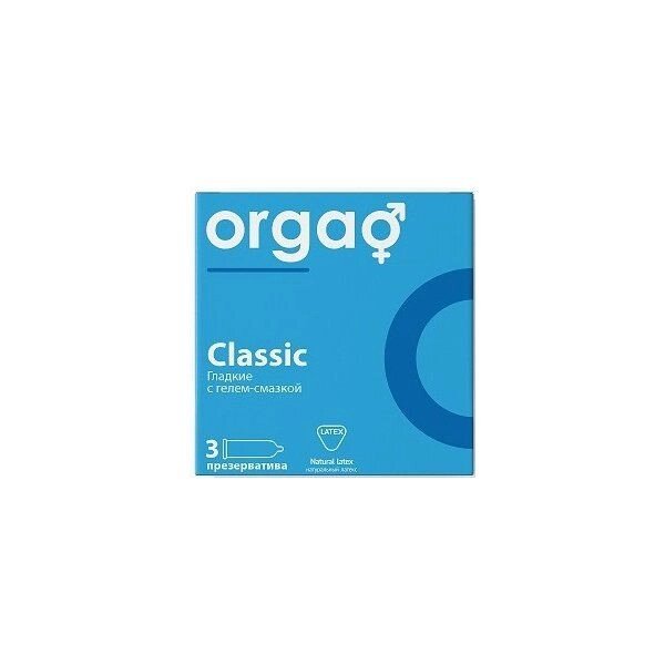 Презервативы Orgao (Оргао) гладкие, прозрачные 52 мм 3 шт. от компании Admi - фото 1