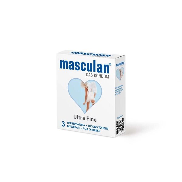 Презервативы особо тонкие Ultra Fine Masculan/Маскулан 3шт от компании Admi - фото 1