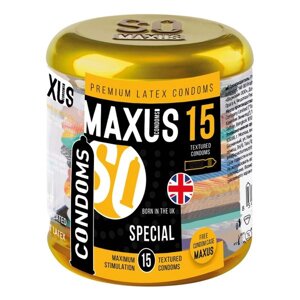 Презервативы текстурированные точечно-ребристые Special Maxus/Максус 15шт