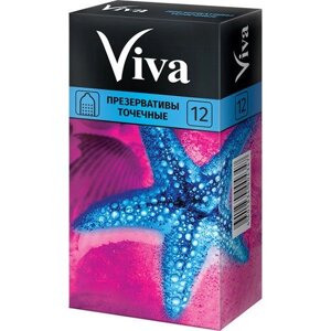 Презервативы точечные Viva/Вива 12шт