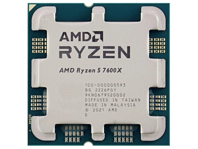 Процессор AMD Ryzen 5 7600X (4700MHz/AM5/L3 35840Kb) 100-000000593 OEM от компании Admi - фото 1