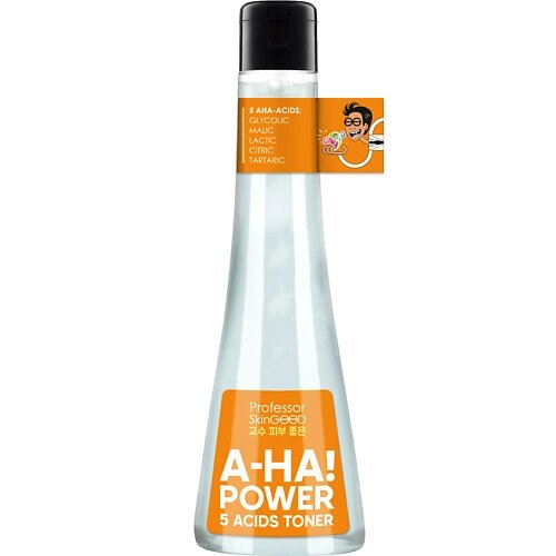 PROFESSOR SKINGOOD Тоник-пилинг для лица "AHA! POWER 5 ACIDS TONER" с AHA-кислотами для тонизирования кожи и осветления пигментных пятен от компании Admi - фото 1