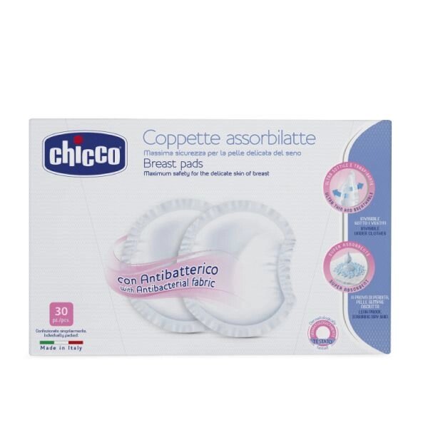 Прокладки для груди антибактериальные Chicco/Чикко 30шт от компании Admi - фото 1