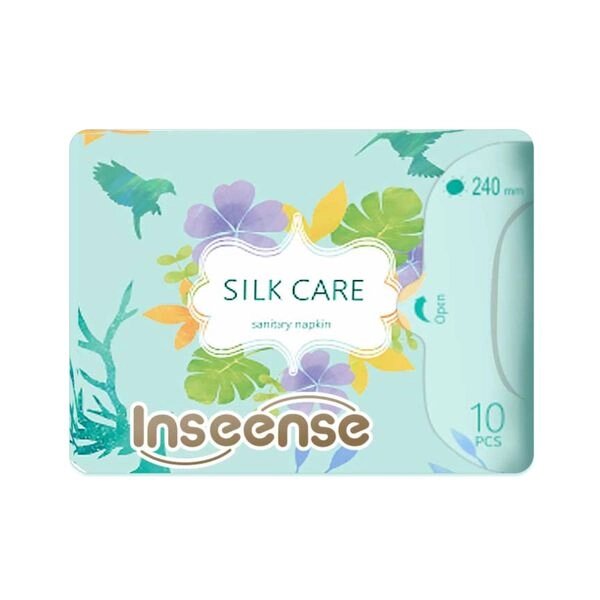 Прокладки гигиенические дневные 4 капли Silk Care Inseense 240мм 10шт от компании Admi - фото 1